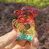 Adornos de cristal de cinco vías del dios de la riqueza esmalte de color dios de la riqueza sala de estar decoración del hogar porche productos de vidrio artesanías al por mayor