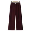 Dropshipping 2026 Verano Nuevos Pantalones Casuales de Cintura Elástica Pierna Ancha para Mujer, Holgados, Adelgazantes, Ligeros, Versátiles de Pierna Recta