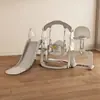 [Escada para Bebê com Escorregador para Uso Familiar Interno e Externo, Balanço para Crianças, Piscina de Bolinhas para Bebê, Bolas Oceânicas]