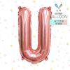 Globos de Papel de Aluminio Delgados con Letras del Alfabeto Inglés A-Z Versión Americana de 16 Pulgadas (40 cm) Decoración para Fiesta de Cumpleaños