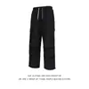 Pantalones Cargo Paracaidista High Street 2025 Nuevos Primavera y Otoño Cintura Elástica Pierna Ancha Pantalones Casuales Pantalones Deportivos Rectos Largos