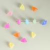 20 piezas estilo ins color color sólido lindo mini triángulo con cuentas DIY mano Joyería aretes accesorios
