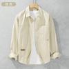 Camisa de manga larga de algodón para hombre, nueva camisa holgada informal de otoño, venta al por mayor de fábrica, una generación de personalización de soporte para el cabello