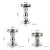 Candelabro de Vidrio Romano Vintage Estilo Europeo Alto Portavelas para Aromaterapia Adorno Decorativo para el Hogar Dorado Base para Vela