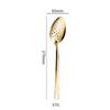 Juego de Utensilios de Cocina de Acero Inoxidable de 6 Piezas, Espátula para Freír, Espátula para Freír, Cucharón para Sopa, Espumadera, Cuchara para Servir, Utensilios de Cocina Ligeros de Acero Inoxidable Juego de 6 Piezas