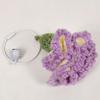 Ramo de Hilo de Clavel Flor Tejida Cabeza Cadena de Perlas Bolso Colgante Llavero Crochet Hecho a Mano Regalo Amazon