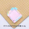 Prato Fofo Chichi de Bolinhas Brinquedo Alimentício Desenho Animado Artesanal DIY Acessórios de Joias Cola de Creme Resina Pequenos Acessórios Material