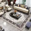 Tapete lavável para sala de estar em imitação de cashmere, resistente à sujeira e fácil de manter, tapete para mesa de centro, dobrável e antiderrapante, adequado para Amazon cross-border