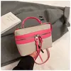 Nuevo Producto Costura de Color Contrastante 2025 Nueva Moda Bolso Caja de Gran Capacidad de Moda de un Hombro Cruzado de Cuerpo Bolso Caja de Mano