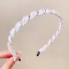 Malha torção headband feminino Verão Super fada floral faixa de cabelo retro Francês fino hairpin pacote de cabelo cocar estilo princesa