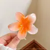 Vacaciones en la playa clip floral de plátano para el pelo pinza de garra floral de dopamina para recogidos en la parte posterior de la cabeza accesorio para el cabello adorno para el pelo