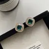 Pendientes Minimalistas de Lujo Ligero Cubo de Azúcar Pequeño de Circonita Aguja de Plata S925 Nicho de Gama Alta Súper Brillantes Versátiles Pendientes Transfronterizos