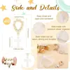 Set de Pulseras Cruz de Madera para Bautizo con Cuentas, Comercio Exterior Spot Transfronterizo, con Bolsa de Malla Blanca y Hilo de Cuentas de Madera, Regalo