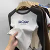 Top Masculino 2026 Novo Estilo Crianças Legal Bonito De Rong Camada Base Crianças de Médio a Grande Outono/Inverno Roupa Interna Escovada Cor Contrastante Manga Longa