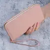 Carteira Feminina Novo Modelo 2026, Estilo Longo, Grande Capacidade, Múltiplos Porta-Cartões, Bolsa Clutch Simples e Estilosa, Carteira com Zíper Padrão Lichia