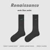 Calcetines Originales Renacentistas para Mujer, Calcetines de Media Pantorrilla Otoño e Invierno, Calcetines Holgados de Punto Grueso Sin Costuras, Calcetines de Algodón de Color Sólido para Niñas