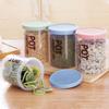 Bote Hermético para Granos de Cocina Caja de Plástico para Almacenamiento de Alimentos Bote para Almacenamiento de Snacks y Productos Secos Bote para Almacenamiento de Frijoles y Azúcar Blanco