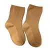 Calcetines para bebé, calcetines de algodón para primavera y otoño, diseño liso y simple, calcetines versátiles cortos y de media pantorrilla, calcetines para niños