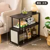 Mesita de noche moderna minimalista para dormitorio, pequeño armario de almacenamiento ultradelgado, mesita de noche para uso doméstico, armario de almacenamiento