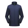 Overol tipo gabardina fina chaqueta personalizada impermeable a prueba de humedad LOGOTIPO impreso ropa de trabajo para empresas decoración para tiendas 4s