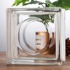 Ladrillo de Vidrio Super Blanco Ladrillo de Cristal Transparente Cuadrado Pared Divisoria Baño Internet Rojo Arte Sólido Hueco Patrón de Hielo