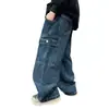 Jeans para niños pantalones de primavera y otoño nuevos pantalones de primavera para niños pantalones holgados para niños pantalones de calle modernos y geniales a la moda