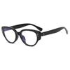 Gafas de sol retro con montura negra, borde grueso, estilo ojo de gato, cuadradas, redondas, para adelgazar y miopes, para mujer