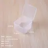 Variedad de caja de almacenamiento cuadrada de plástico transparente caja pequeña vacía de PP caja de embalaje para anzuelos de pesca piezas de equipo de pesca caja de joyería