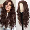 Amazon Pelucas Europeas y Americanas para Mujer Cabello Afro Pequeño Largo Rizado Fibra Química Mecanismo Completo Diadema Peluca de Encaje Frontal Venta al por Mayor