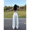 Jeans Blancos de Cintura Alta Pierna Ancha para Mujer, Nuevo Estilo Primavera y Otoño 2026, Corte Holgado Petite, Adelgazantes, Pantalones Rectos de Pierna Estrecha con Caída