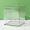 Caja de Flores Acrílica Transparente Cuadrada Amor de Flores Flores Frescas y Plantas Verdes Arreglo Floral Contenedor Hidropónico Material Floral Caja de Empaque