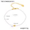 Joyería Cubo de Azúcar Collar Pulsera Cuentas de Concha Barroca Lujo Accesible para Mujer Colgante de Acero Titanio Bola Redonda Pequeña Gargantilla Set Dulce