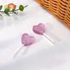 Resina Simulada Translúcida Brillo Fino Forma de Corazón Paleta de Caramelo DIY Pendientes Creativos Pinzas para el Cabello Llavero Accesorios de Joyería Materiales