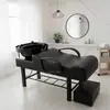 Nova Cama de Shampoo Semi-Reclinável para Salão de Beleza Cama para Lavar Cabelo Bacia de Plástico com Apoio para os Pés Uso Doméstico Fabricante