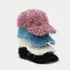 Nueva Gorra de Béisbol de Felpa de Color Sólido para Otoño e Invierno, Gruesa y Cálida, Simple y que Adelgaza el Rostro, Gorra de Pico a Prueba de Frío para Mujer