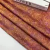 Tela jacquard geométrica de brocado iridiscente de acetato morado degradado, vestido cheongsam para mujer, conjunto de vestido de té, tela floral en stock