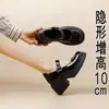 Zapatos Mary Jane con plataforma oculta para mujer, novedad primavera 2024, blancos, punta redonda, boca poco profunda, de una sola capa, con tacón grueso