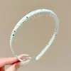 Diadema de corona alta estilo coreano, diadema de borde ancho, diadema para lavarse la cara con dientes, accesorio para el cabello de tela a cuadros de alta gama