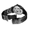 Nuevo reloj mecánico automático de movimiento hueco informal de moda para hombre de estilo europeo y americano de Forsining