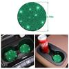 Criativo de fronteira para carro, totalmente com diamantes, silicone, porta-copos de carro, para copo de carro, redondo, tapete antiderrapante, tapete de isolamento térmico, strass, e-commerce