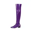 Botas Largas Estilo Europeo y Americano Otoño e Invierno Color Caramelo Tacón Grueso Tacón Medio Modernas Elegantes y Hermosas Talla Grande para Mujer Botas Hasta la Rodilla Botas Largas