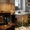 Lámpara de mesa LED portátil recargable con control táctil transfronterizo, lámpara creativa para mesa de centro de comedor, hotel, bar, cafetería, lámpara de mesa decorativa