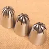 Bico de confeitar para biscoito de creme de 8 dentes, 3 peças, aço inoxidável, decoração de bolo, ferramentas de panificação DIY, 3 peças