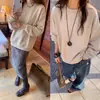 DestacadoYuran 26 Nuevo Artículo de Principios de Otoño: Sudadera de punto grueso suelto con estampado de felpa de algodón peinado Siro