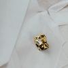 YES Yisen Quadrado Diamante Ondulado Botão de Metal Pequeno Perfumado Estilo Europeu e Americano Jaqueta Dupla Face Nei Casaco Terno Fivela Decorativa