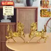 Venta al por mayor de fábrica Latón Diamante Qilin Calabaza Exquisito Fuego Qilin Hogar Empresa Artesanías Adornos Adornos