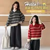 Novo conjunto de suéter com zíper parcial para outono e inverno para meninas, apresentando um top curto de tricô e calças compridas de perna larga, um conjunto estiloso de duas peças para crianças mais velhas