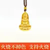 Nova Loja de Ouro Estilo Réplica Pingente Antigo de Ouro de Areia Buda, Pingente Resistente ao Fogo Que Não Desbota, Suporta Pingentes de Joias Resistentes ao Fogo