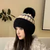 Chapéu de Lã Tricotado Colorido Estilo Coreano Versátil para Outono e Inverno Chapéu Quente Espessado com Proteção para Ouvido Casual à Prova de Vento Tampa para Dedos