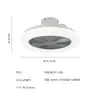 Ventilador de Teto RGB para Quarto Transfronteiriço Luz para Quarto de Crianças Simples Moderno Colorido Controle Duplo Luz de Ventilador LED Personalização de Fábrica